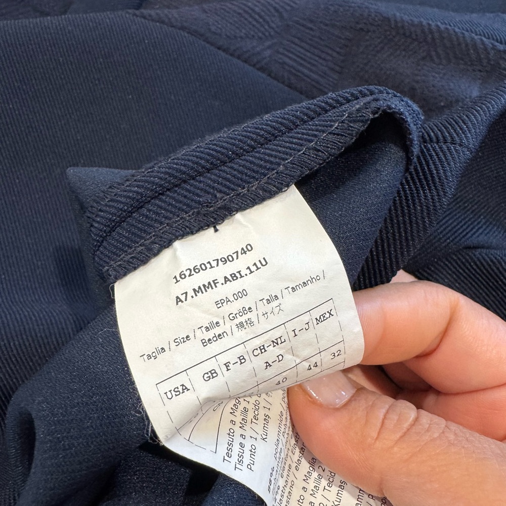 MaxMara Navy Blue Structured Dress Top